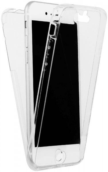 Apple iPhone 6S Plus kemény hátlap szilikon előlap 360 ° védelem átlátszó