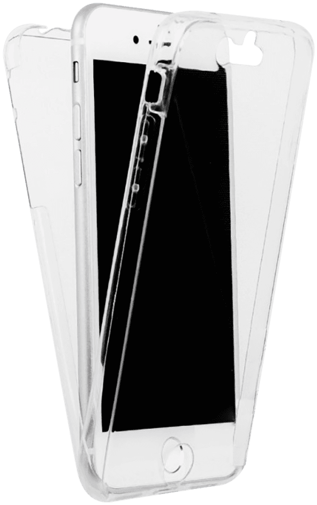 Apple iPhone 6 kemény hátlap szilikon előlap 360 ° védelem átlátszó