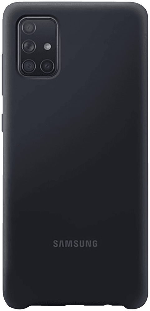 Samsung Galaxy A71 (SM-A715F) szilikon tok gyári SAMSUNG termék fekete