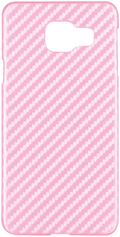Samsung Galaxy A3 2016 (A310) kemény hátlap karbon mintás rózsaszín