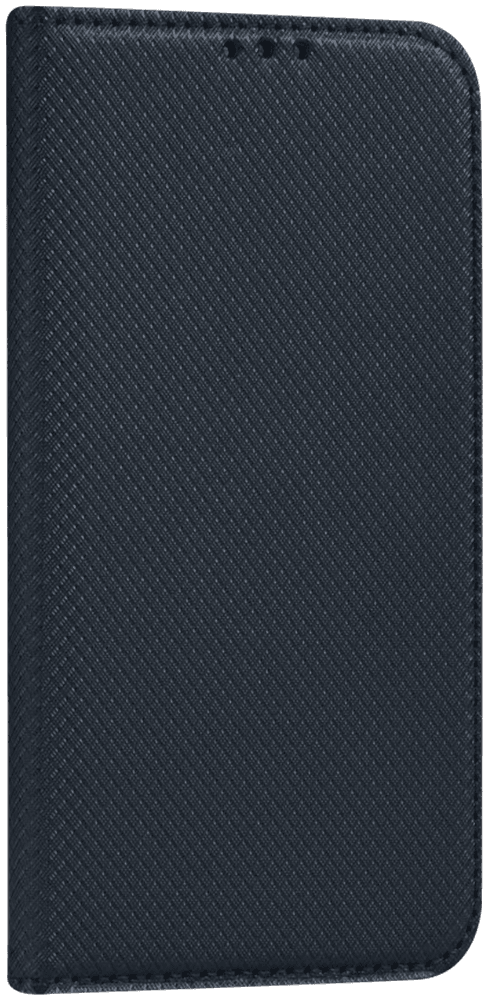 Samsung Galaxy J6 Plus (J610F) oldalra nyíló flipes bőrtok rombusz mintás fekete