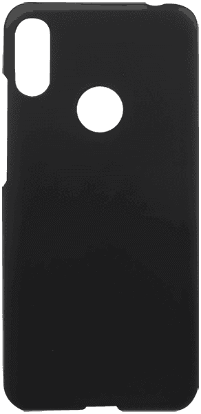 Huawei Y6s (2019) kemény hátlap gumírozott fekete