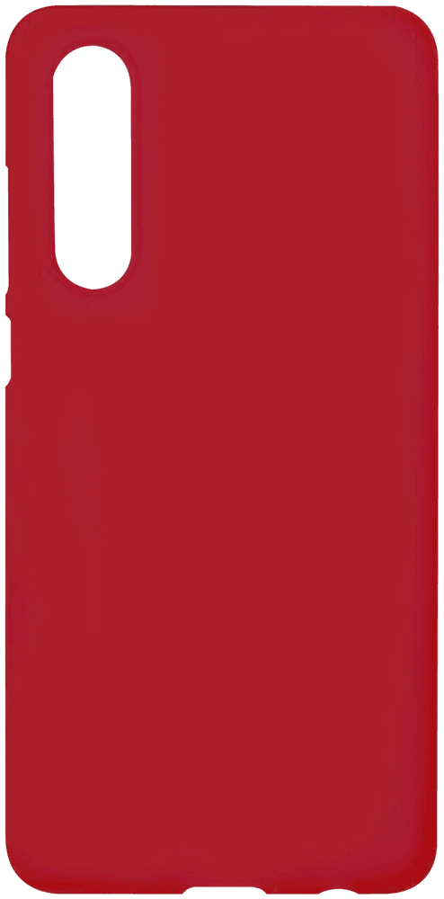 Huawei P30 szilikon tok fényes piros