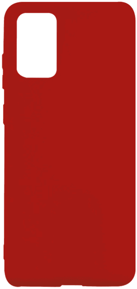 Samsung Galaxy A71 (SM-A715F) szilikon tok matt piros