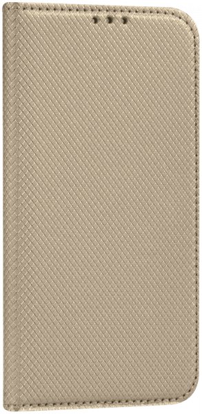 Xiaomi Redmi 7 oldalra nyíló flipes bőrtok rombusz mintás arany