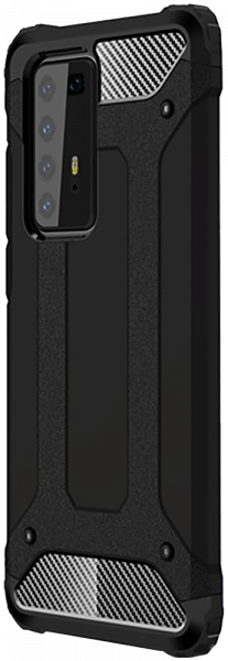 Huawei P40 Pro ütésálló tok légpárnás sarkas, hibrid Forcell Armor fekete