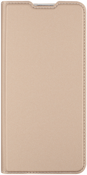 Samsung Galaxy A21 (SM-A210F) oldalra nyíló flipes bőrtok gyári DUX DUCIS bankkártya tartó rozéarany