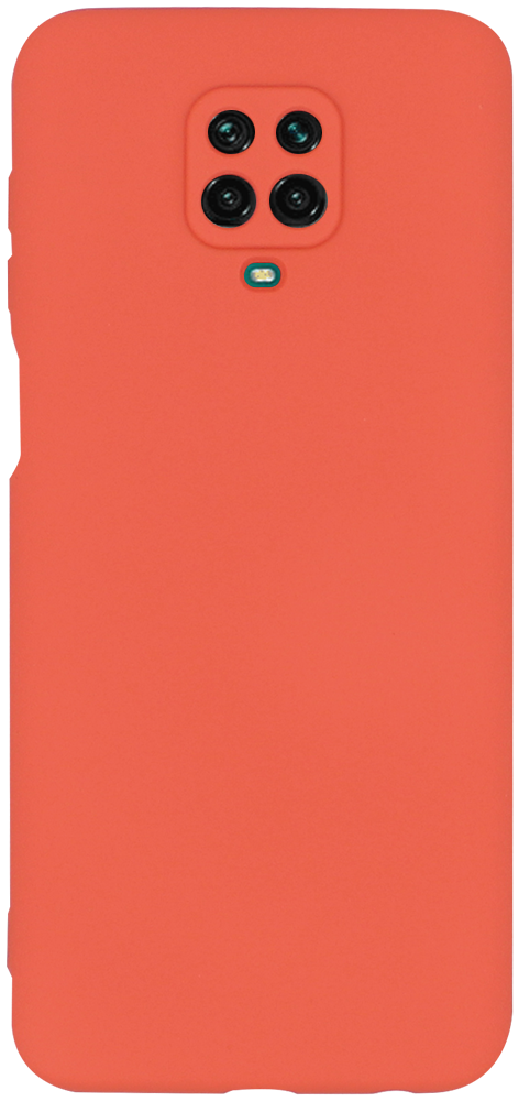 Xiaomi Redmi Note 9 Pro szilikon tok kameravédővel matt barackszínű
