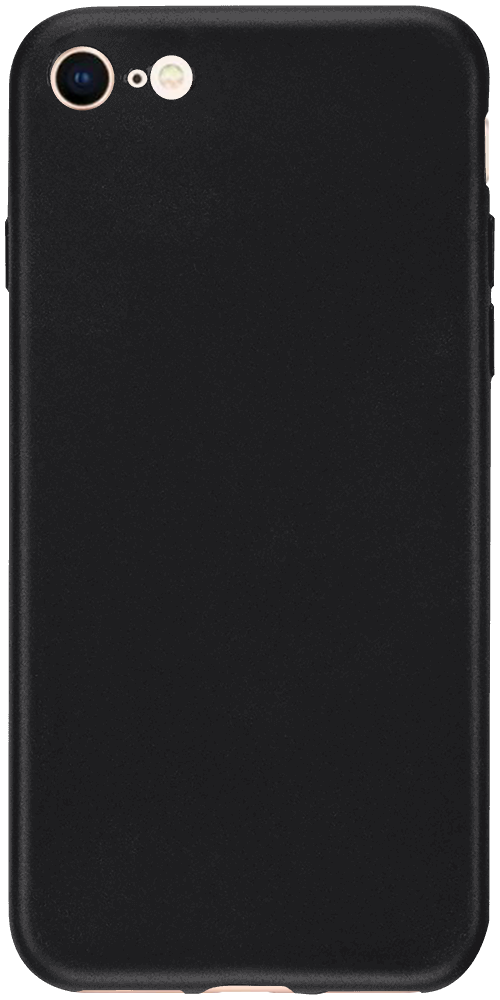 Apple iPhone SE (2020) szilikon tok matt fekete