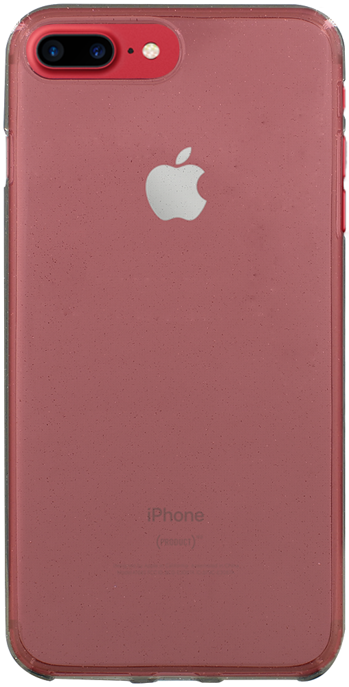 Apple iPhone 8 Plus szilikon tok csillogó füstszínű