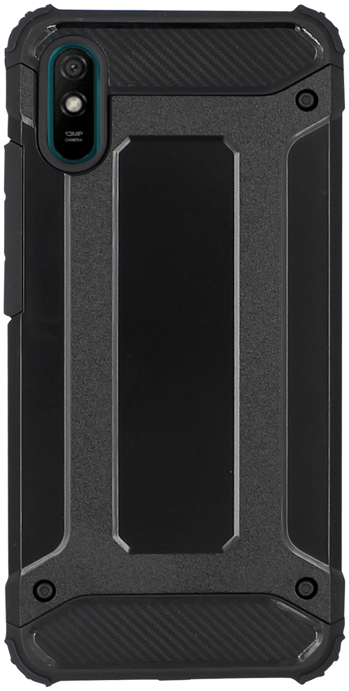 Xiaomi Redmi 9A ütésálló tok légpárnás sarkas, hibrid Forcell Armor fekete