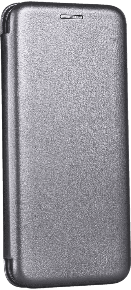 Huawei Y5P oldalra nyíló flipes mágneses bőrtok prémium minőség ezüst