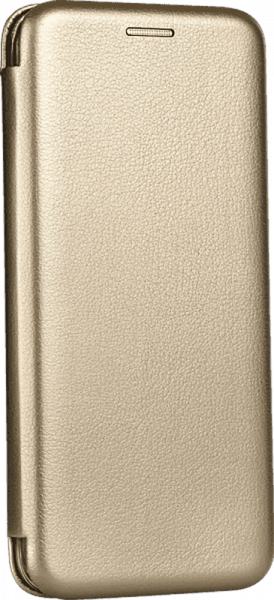 Huawei Y6P oldalra nyíló mágneses flipes bőrtok prémium minőség arany