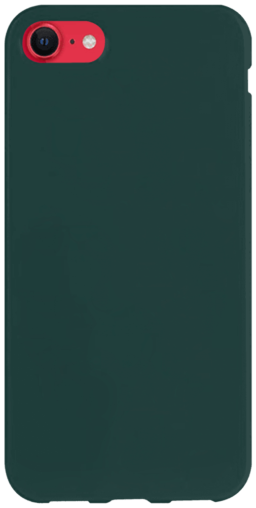 Apple iPhone 7 szilikon tok matt sötétzöld