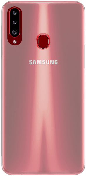 Samsung Galaxy A20s (SM-A207F) kemény hátlap szilikon keret átlátszó