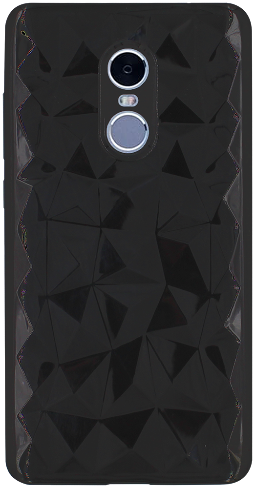 Xiaomi Redmi Note 4 szilikon tok 3D gyémántmintás fekete