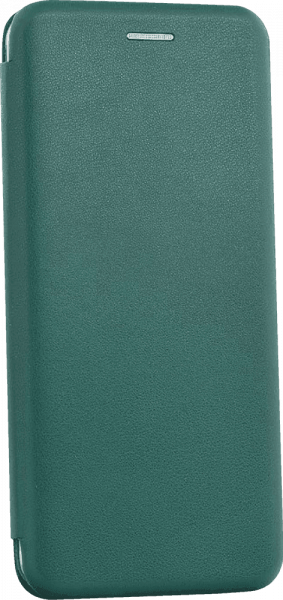 Samsung Galaxy A20s (SM-A207F) oldalra nyíló mágneses flipes bőrtok prémium minőség sötétzöld