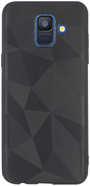 Samsung Galaxy A6 2018 Dual (A600) szilikon tok gyémánt mintás fekete