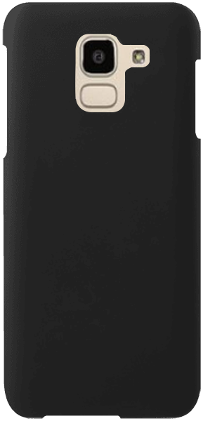 Samsung Galaxy J6 2018 (J600) kemény hátlap gumírozott fekete