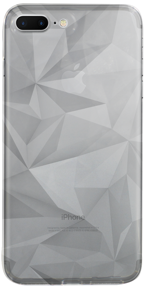 Apple iPhone 7 Plus szilikon tok 3D gyémántmintás átlátszó