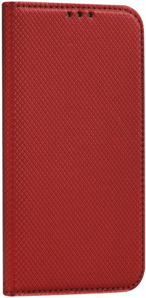 LG K10 2017 (M250N) oldalra nyíló flipes bőrtok rombusz mintás piros