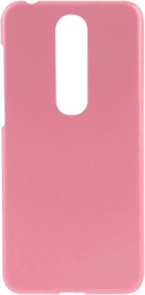 Nokia X6 2018 (6.1 Plus) kemény hátlap gumírozott rózsaszín