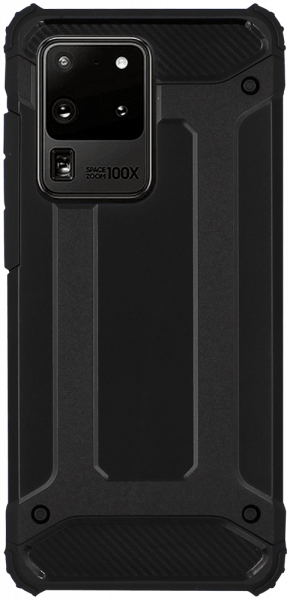 Samsung Galaxy S20 Ultra (SM-G988B) ütésálló tok légpárnás sarkas, hibrid Forcell Armor fekete