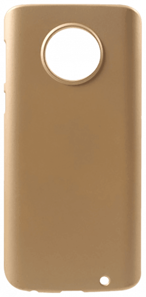 Motorola Moto G6 Plus kemény hátlap gumírozott arany