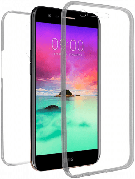 LG K10 2017 (M250N) szilikon tok 360 ° védelem átlátszó