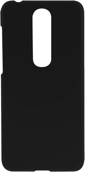 Nokia X6 2018 (6.1 Plus) kemény hátlap gumírozott fekete