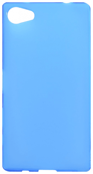 Sony Xperia Z5 Compact (E5823) szilikon tok matt-fényes keret kék