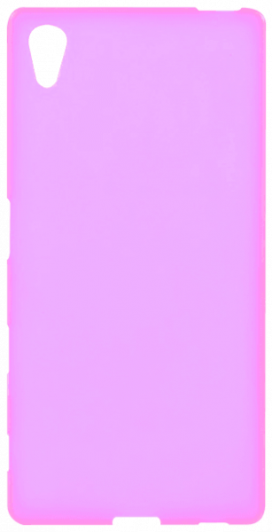Sony Xperia Z5 (E6653) szilikon tok matt-fényes keret rózsaszín