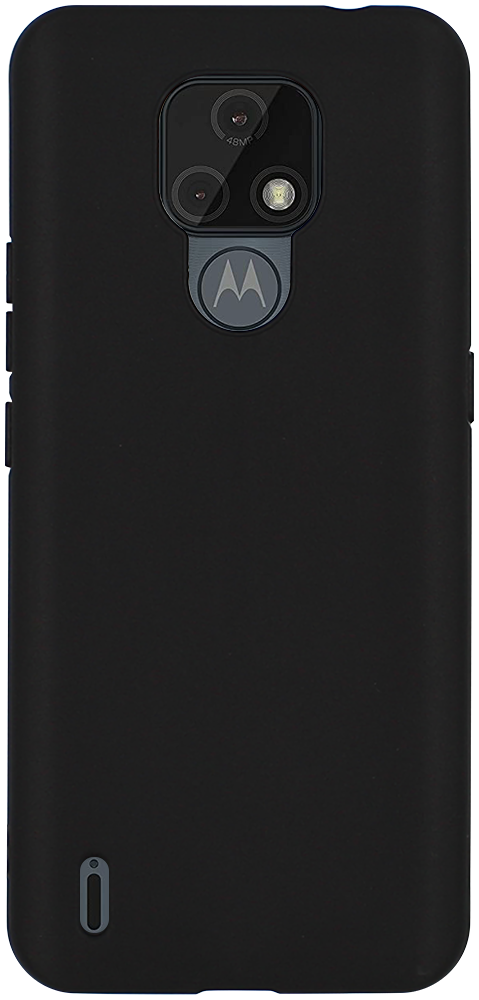 Motorola Moto E7 szilikon tok matt fekete