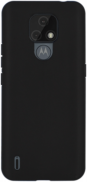 Motorola Moto E7 szilikon tok matt fekete