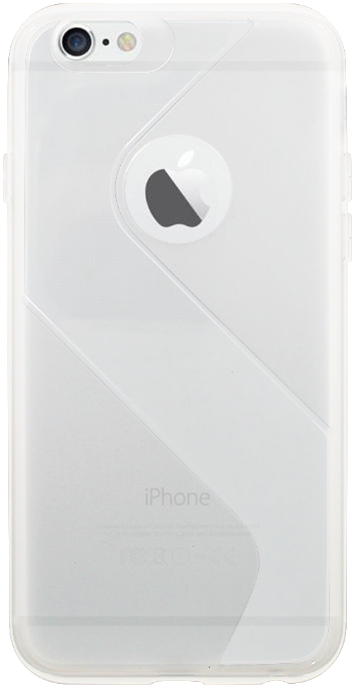 Apple iPhone 6 szilikon tok logó kihagyós S-CASE átlátszó