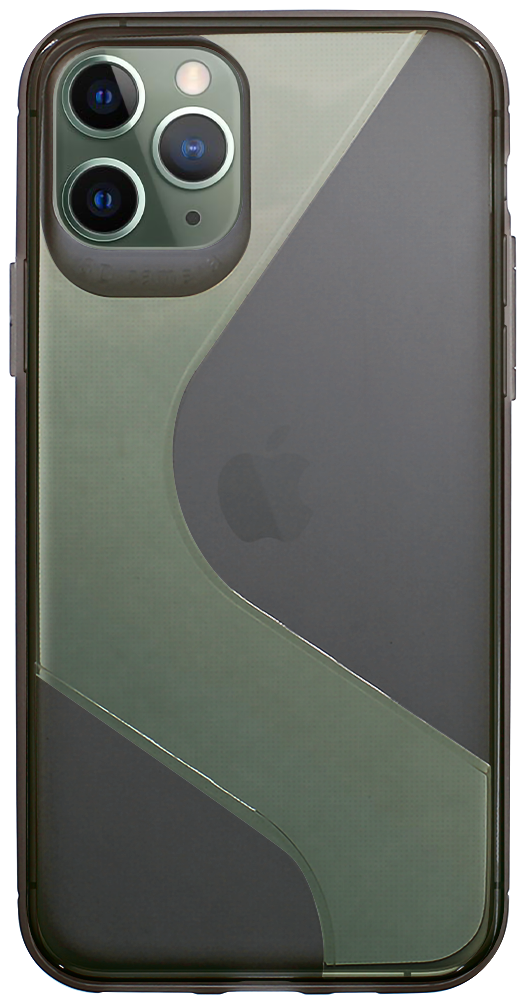 Apple iPhone 11 Pro szilikon tok S-CASE átlátszó füstszínű