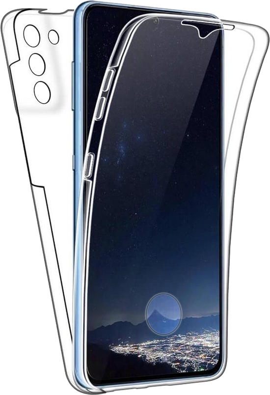 Samsung Galaxy S21 Plus 5G (SM-G996B) kemény hátlap szilikon előlap 360° védelem átlátszó