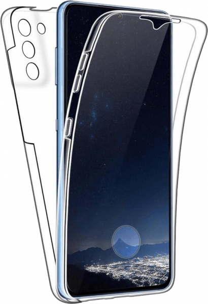 Samsung Galaxy S21 Plus 5G (SM-G996B) kemény hátlap szilikon előlap 360° védelem átlátszó