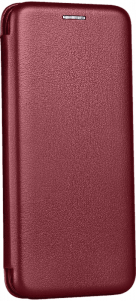 Samsung Galaxy A02s (SM-A025) oldalra nyíló mágneses flipes bőrtok prémium minőség bordó