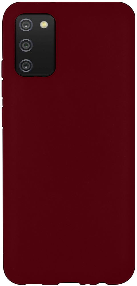 Samsung Galaxy A02s (SM-A025) szilikon tok matt bordó