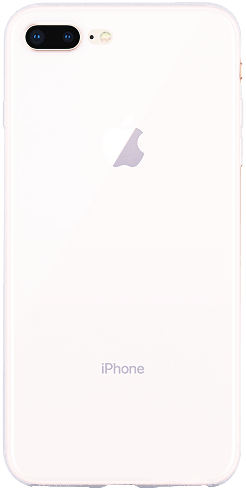 Apple iPhone 8 Plus szilikon tok matt áttetsző fehér