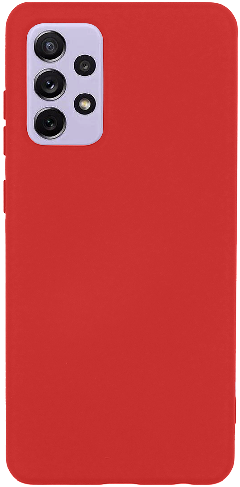 Samsung Galaxy A72 5G (SM-A726B) szilikon tok matt piros