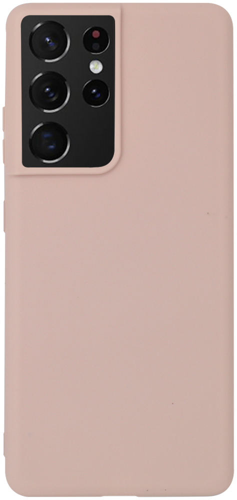 Samsung Galaxy S21 Ultra 5G (SM-G998B) szilikon tok matt púder színű