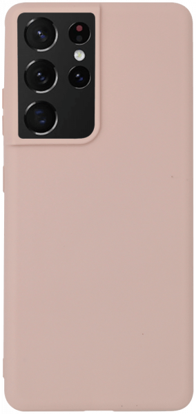 Samsung Galaxy S21 Ultra 5G (SM-G998B) szilikon tok matt púder színű