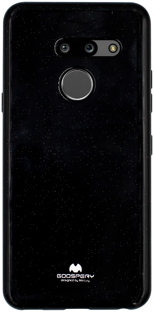 LG G8 ThinQ szilikon tok gyári MERCURYCASE csillámos fekete