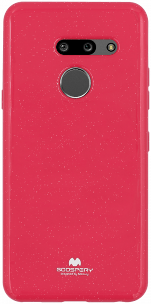 LG G8 ThinQ szilikon tok gyári MERCURYCASE csillámos rózsaszín