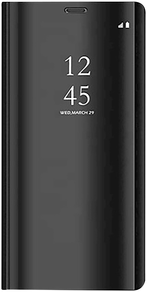 Samsung Galaxy S9 (G960) oldalra nyíló flipes bőrtok Smart Clear View fekete