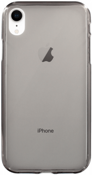 Apple iPhone XR szilikon tok átlátszó füstszínű