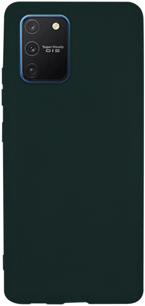 Samsung Galaxy S10 Lite (SM-G770F) szilikon tok matt sötétzöld