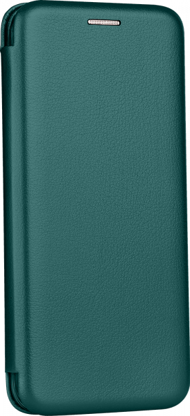 LG K50S oldalra nyíló mágneses flipes bőrtok prémium minőség sötétzöld